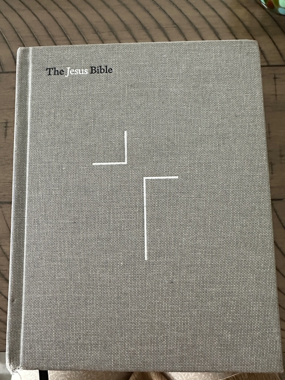 The Jesus Bible Hardcover in Light Gray